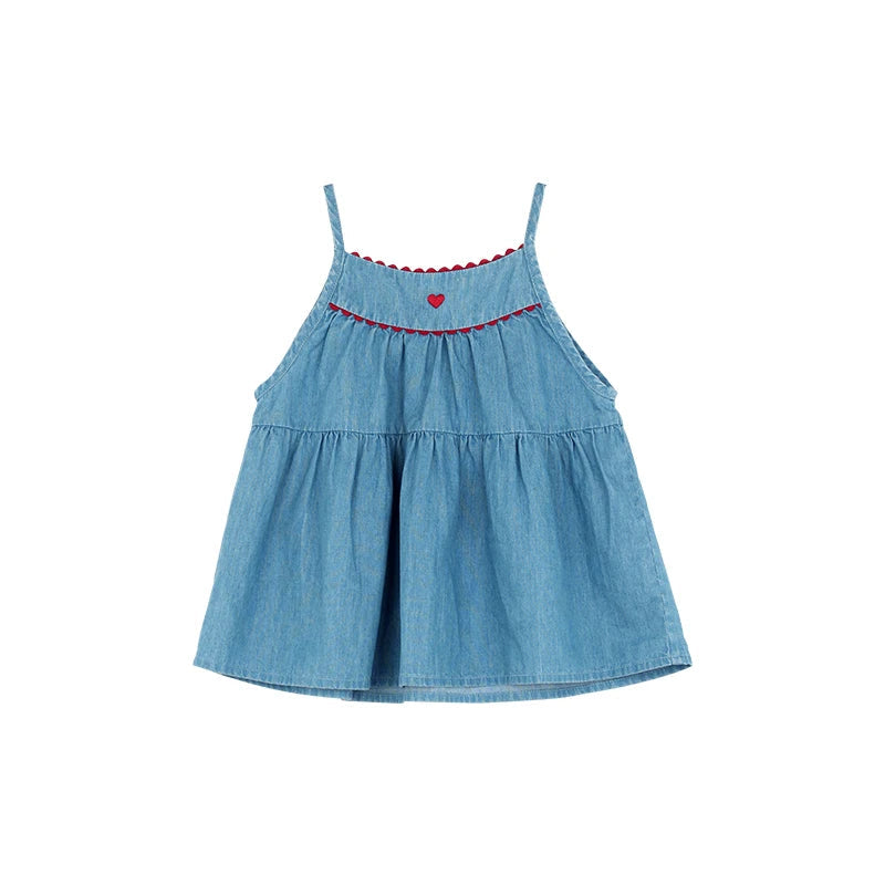 Summer Denim Dress For Girls – MamaToddler