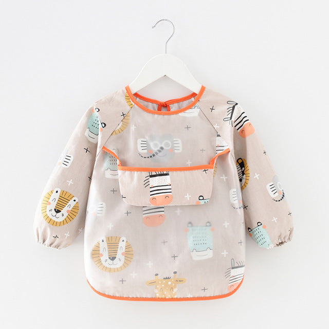 Toddler Long Sleeve Waterproof Feeding Bib-Mama Toddler-Animals 1-Mama Toddler