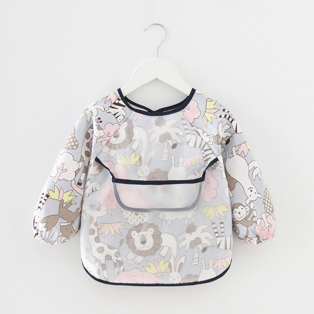 Toddler Long Sleeve Waterproof Feeding Bib-Mama Toddler-Animals 2-Mama Toddler