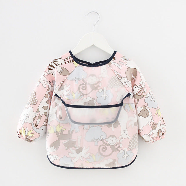 Toddler Long Sleeve Waterproof Feeding Bib-Mama Toddler-Animals 3-Mama Toddler