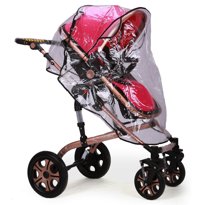 Universal Stroller Rain & Wind Cover-MamaToddler-Pink - PVC Wind Cover-Mama Toddler
