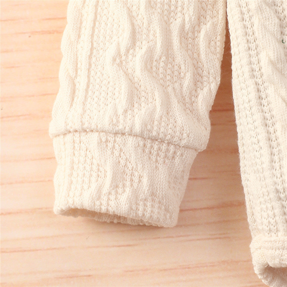 Warm Knitted Romper Pants Combo-Mama Toddler-Apricot-3 Months-Mama Toddler